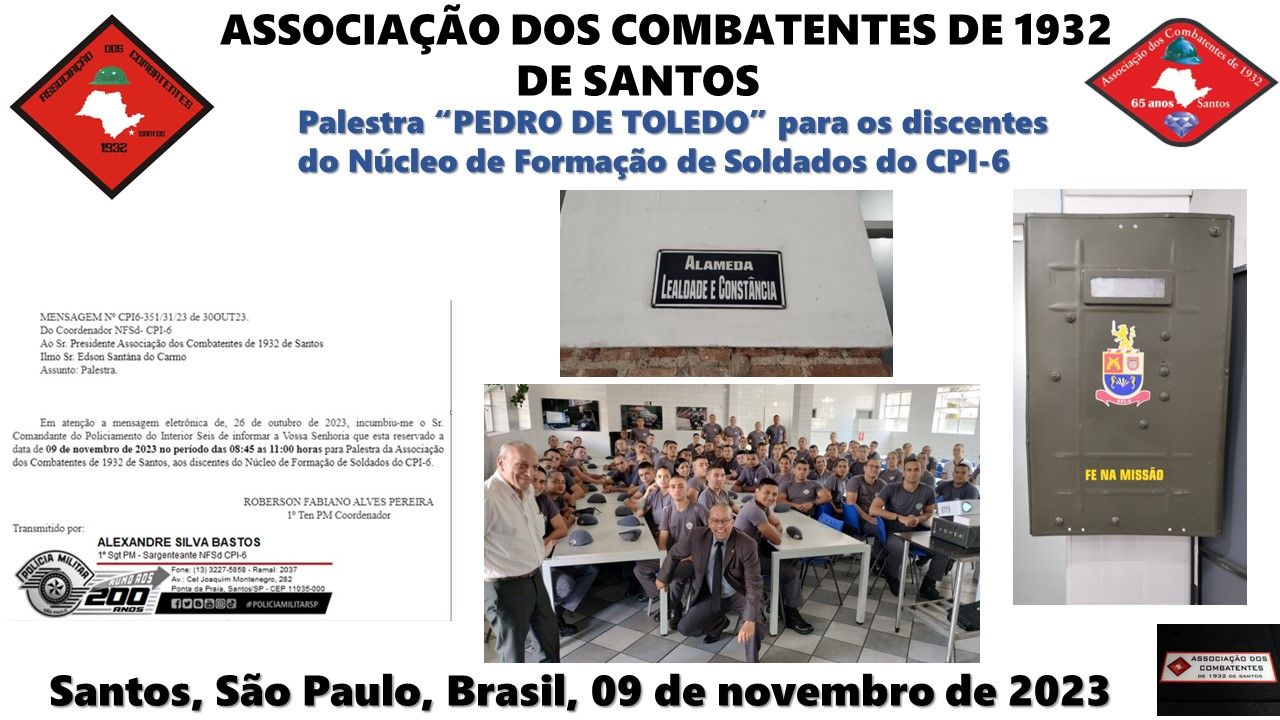 Palestra Pedro de Toledo - CPI-6